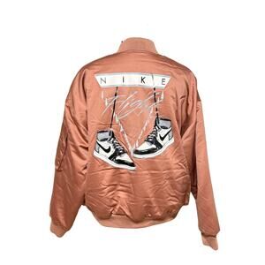 NWT $250 Nike Jordan Flight Renegade Bomber Jacket Women's Small DQ9802-215 NEW